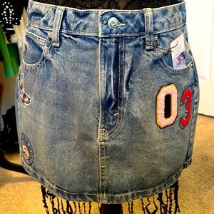 Denim Mini Skirt